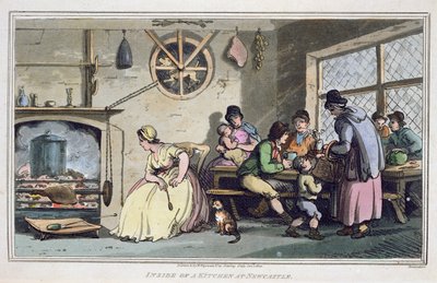 Inside of a Kitchen at Newcastle by Thomas Rowlandson